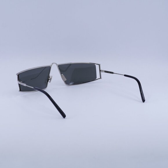 ?️ New Saint Laurent SL606 002 Sunglasses - Silver Frame, Grey Lenses main image 6